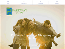Tablet Screenshot of parkwaydentalnm.com